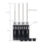 Hexagon Screwdriver Kit - Black - H1.5/H2.0/H2.5/H3.0